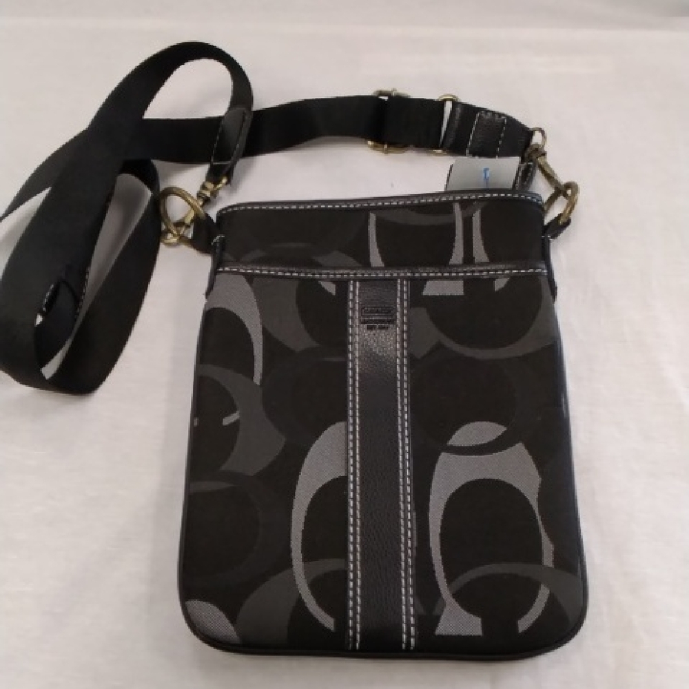 Elegant Black and Gray Women's Messenger Bag